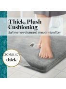 Memóriahabos, extrém puha fürdőszoba szőnyeg