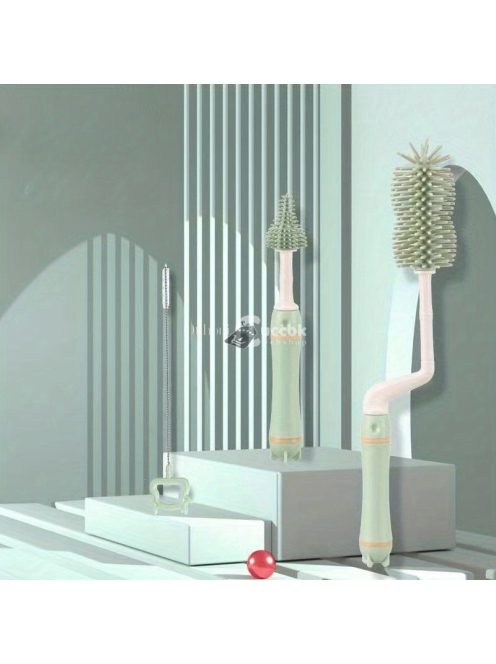 3 darabos készlet, Palacktisztító, Cumisüveg tisztító kefe