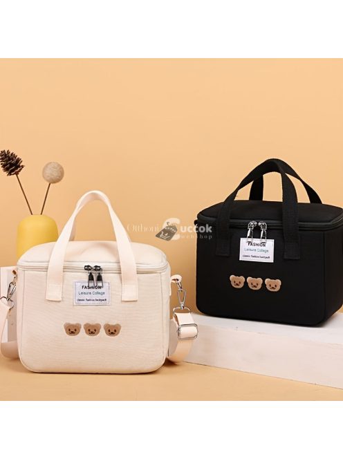 Nagy kapacitású, sokoldalú, hőszigetelő ebédtáska diákok számára