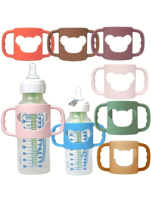 Szilikon cumisüveg fogantyú rajzfilm mintáva