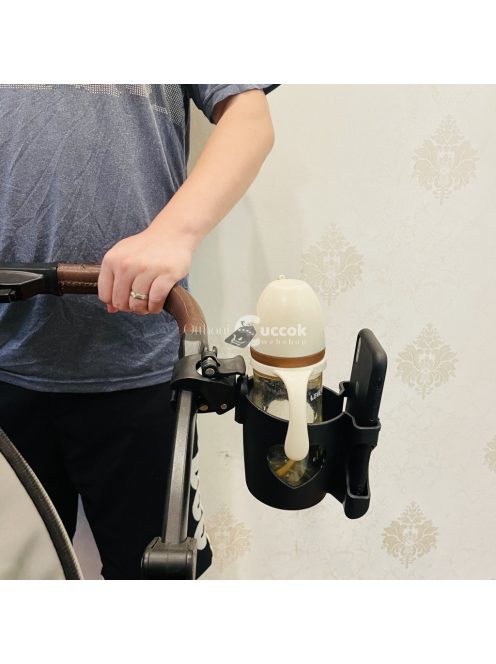 Univerzális babakocsi pohártartó telefonállvánnyal