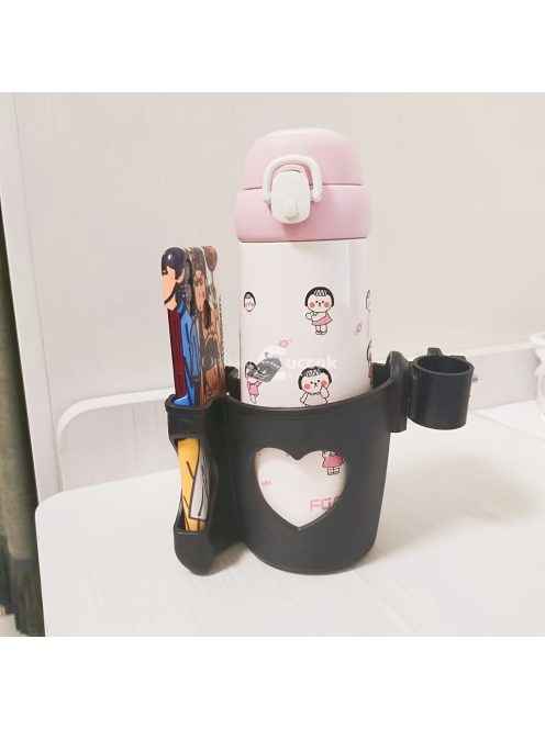 Univerzális babakocsi pohártartó telefonállvánnyal