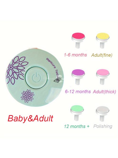 Elektromos Körömvágó, Cserélhető 6 Csiszolófejjel