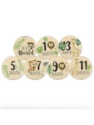 Fa baba havi kártyák, fa hirdetőtáblák