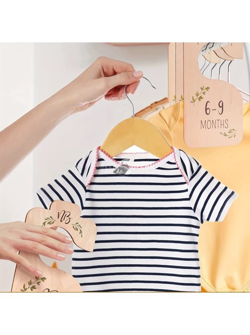 8 darabos készlet, kétoldalas fa szekrényrendező