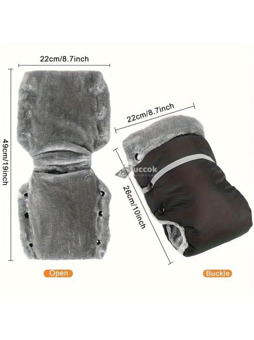 1 Pár Kényelmes Téli Babakocsi kesztyű