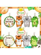 14 db fa stílusú mérföldkő kártya