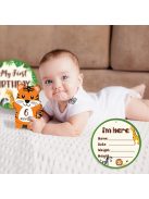 14 db fa stílusú mérföldkő kártya