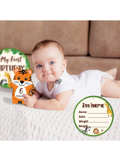 14 db fa stílusú mérföldkő kártya