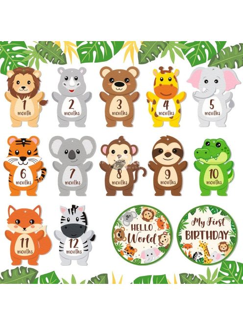 14 db fa stílusú mérföldkő kártya