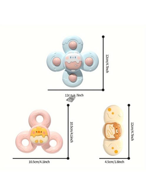 Interaktív tapadókorongos forgó babajáték