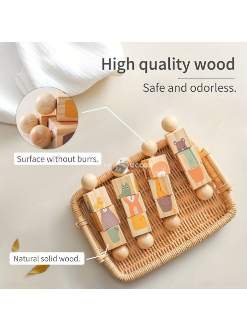 Fa Multifunkcionális Forgó Állat Alakú Párosító Játékok