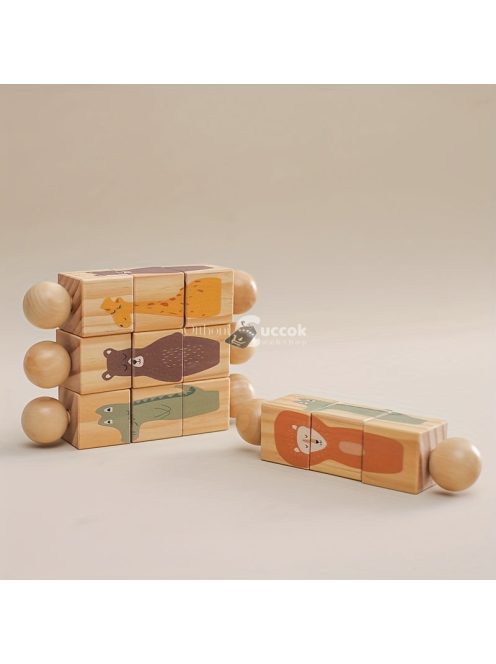 Fa Multifunkcionális Forgó Állat Alakú Párosító Játékok