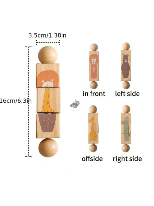 Fa Multifunkcionális Forgó Állat Alakú Párosító Játékok