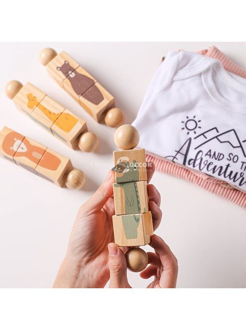 Fa Multifunkcionális Forgó Állat Alakú Párosító Játékok