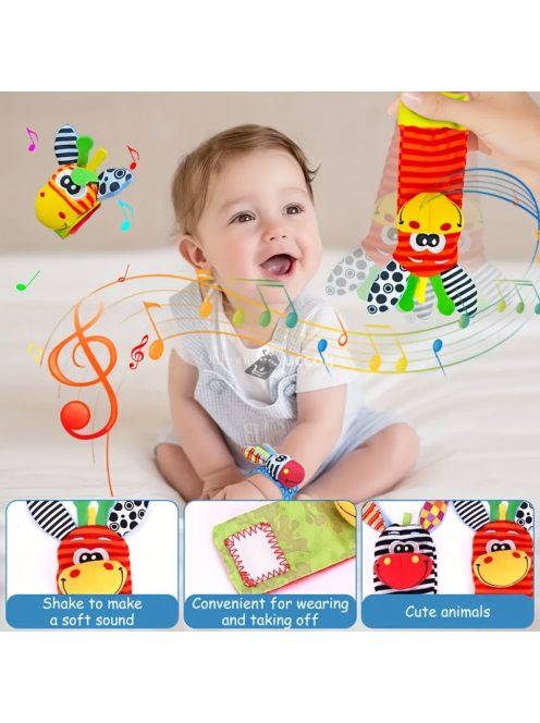 Állatos csilingelő zokni és karszalag