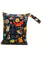 Szeszélyes erdei állatmintás újrahasználható táska