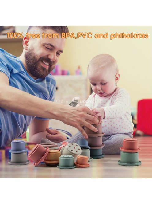 Szilikon Kupak Alakú Építőkockák