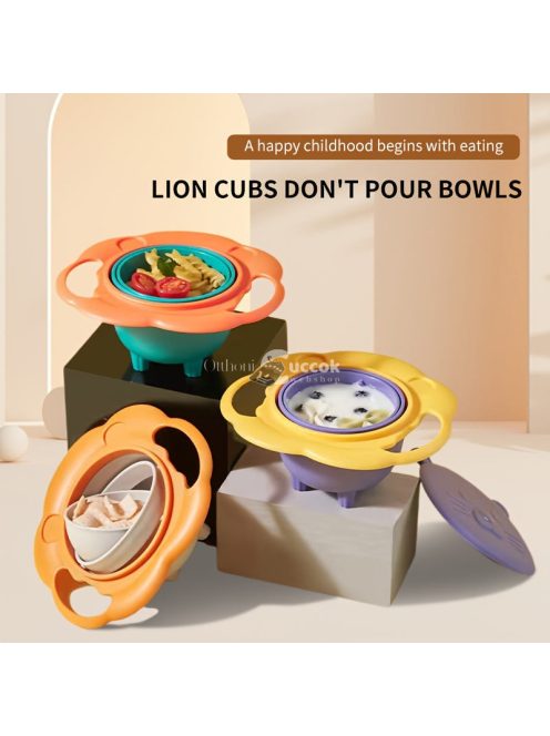 360 Fokban Forgatható kiömlésbiztos Tál