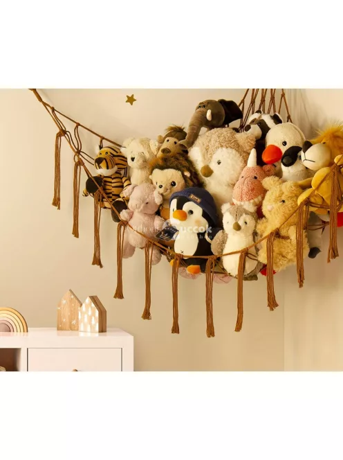 1 db kávé színű szövet játék függőágy háló