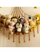 1 db kávé színű szövet játék függőágy háló