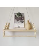 Bohém stílusú fali polc szervező fa anyagból otthoni dekorációhoz