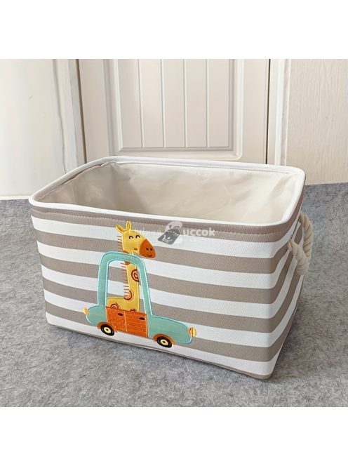 Nagyméretű oroszlán mintájú összecsukható szennyeskosár