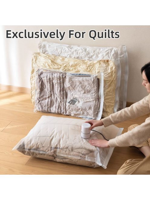 4 darab porszívóval zárható vacuumos tárolózacskó