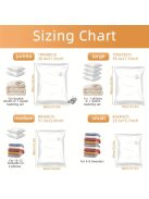 4 darab porszívóval zárható vacuumos tárolózacskó