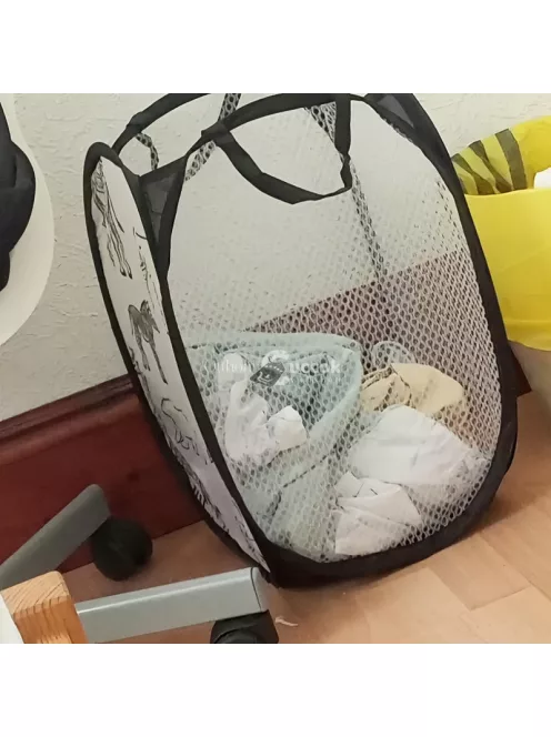 Összehajtható, állatmintás, nagy kapacitású, könnyen tisztítható tároló