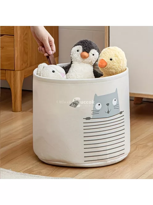 Nagy Kapacitású Filc Játéktároló Kosár