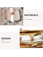 6 darabos tengerészeti kötél szalvétagyűrű készlet