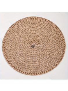   4db barna juta hálós szőtt, csúszásmentes, hőálló asztali alátét