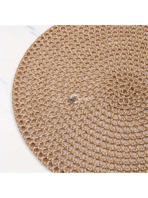 4db barna juta hálós szőtt, csúszásmentes, hőálló asztali alátét