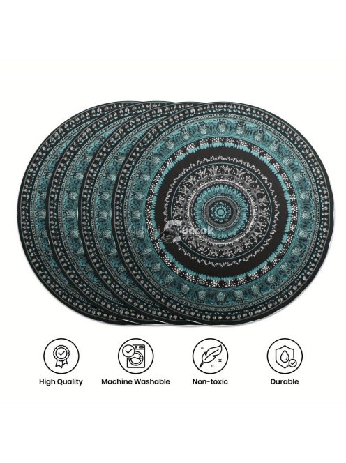 4db kerek alátét - Boho és Datura dizájn