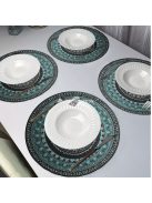 4db kerek alátét - Boho és Datura dizájn