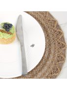 4 darabos Elegáns Juta Szövésű Asztali Alátétek Horgolt Szegéllyel