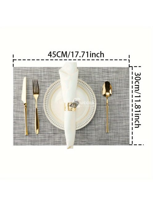 6db letisztult fekete-fehér vegyes színű alátét