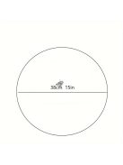 4 darabos Csúszásmentes Kerek Szőtt Juta Tányéralátét Készlet