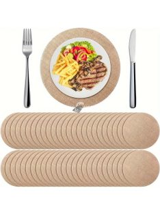 Rusztikus Juta Kerek Tányéralátét