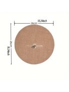 Rusztikus Juta Kerek Tányéralátét