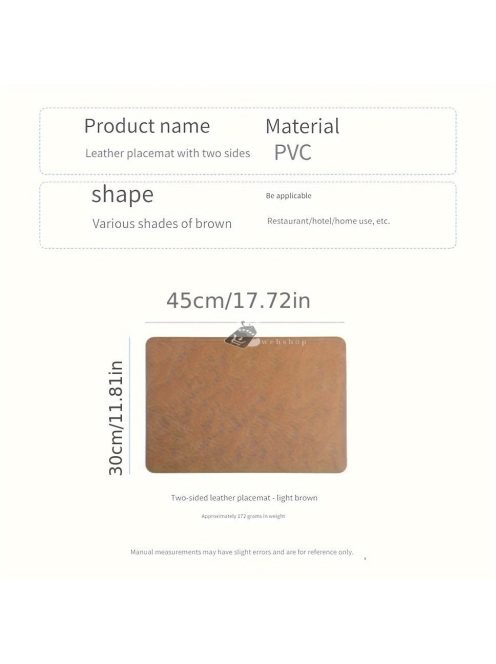 Bőr asztali alátét