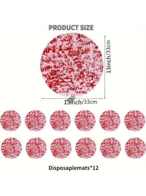 12db Arany hatású Tányéralátét