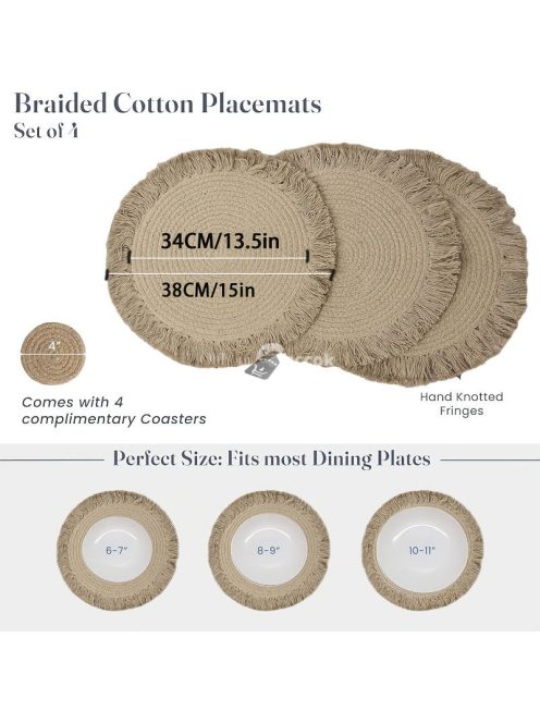 Elegáns Egyszínű Papír Asztali Alátét