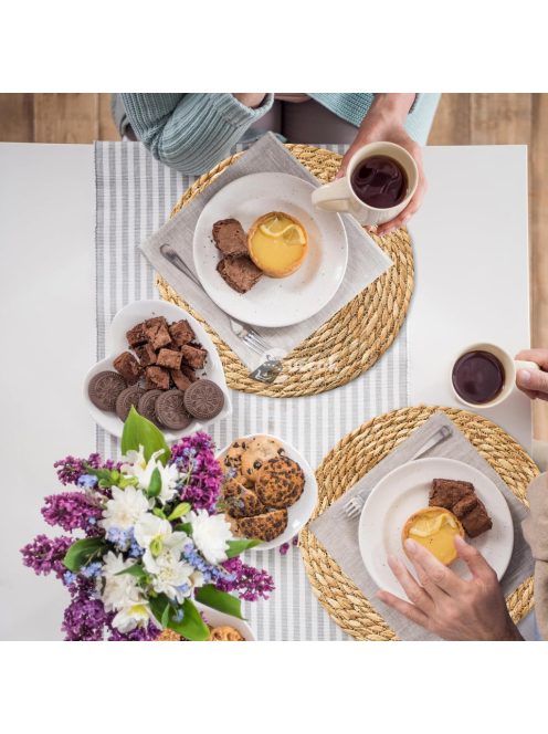 10db 33.02 cm-es kerek fonott rattan asztali alátét