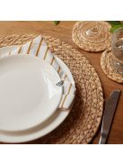 10db 33.02 cm-es kerek fonott rattan asztali alátét