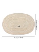 6db Extra Nagy Ovális Tányéralátét