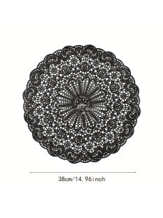 2db, fekete PVC alátét