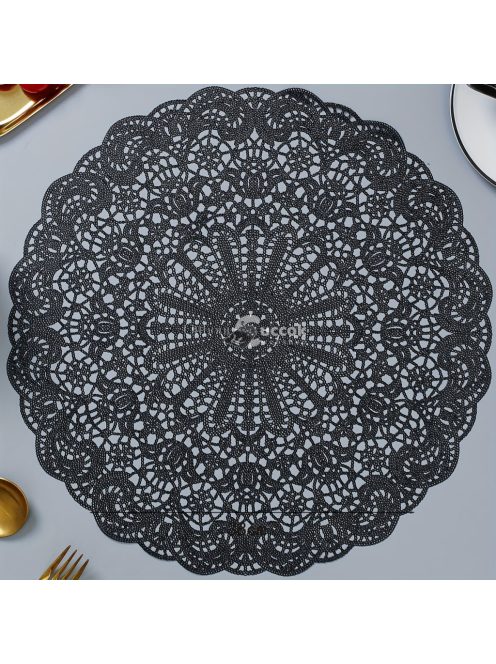 2db, fekete PVC alátét