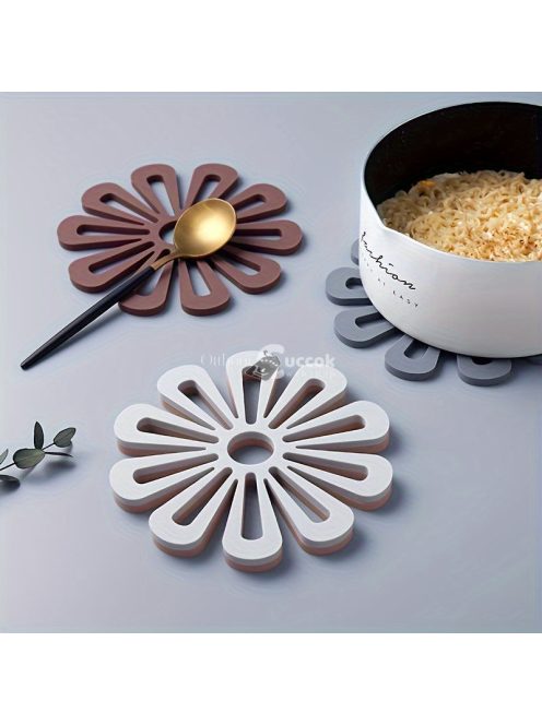 1 db szilikon virág mintás, hőálló alátét